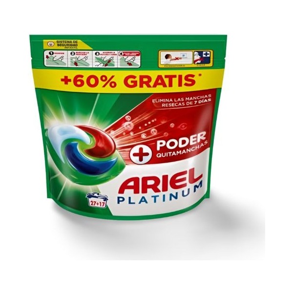 Ariel detergente Pods poder quitamanchas 27+17